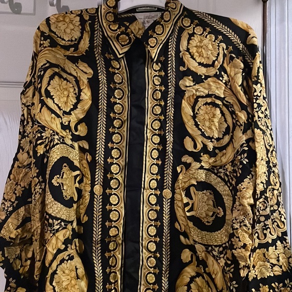 Versace silk barocco mens shirt - Picture 3 of 5